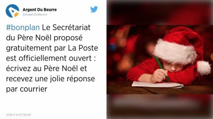 Écrire au Père Noël, c’est possible à partir du 6 novembre.