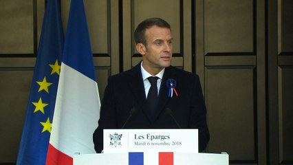 Discours du Président de La République Emmanuel Macron aux Éparges