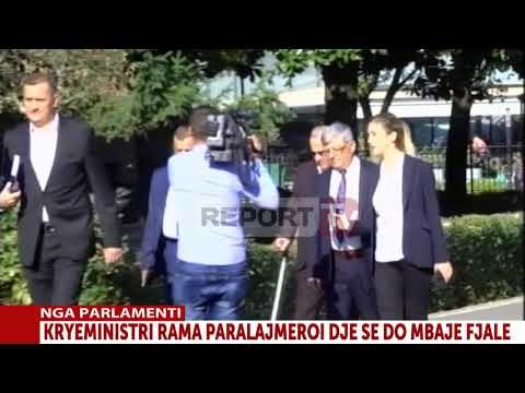 Report TV - Me paterica në Kuvend, Rrahman Rraja nuk mungon në seancën për shkarkimin e Xhafajt