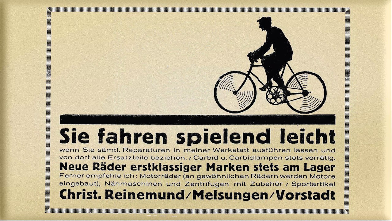 historisches Melsungen - Reklame der 1920er Jahre