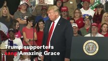 Trump Missouri Rally Crowd Sings 'Amazing Grace' After Woman Collapsed