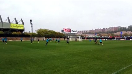 El Real Valladolid vuelve a los entrenamientos bajo la lluvia (06/11/2018)