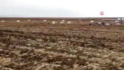 Eve Dönüş Sevinci Yaşayan İşçiler Havaya Kova Fırlattı