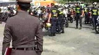 Polizeiparade in Bangkok