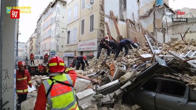 Rescuers in Marseille find one body in rubble of collapsed buildings
