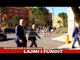 Report TV - Rama shoqëron Lleshin në Ministrinë e Brendshme