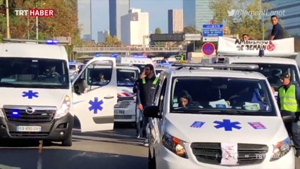 Fransa'da sosyal güvenlik reformu protestosu