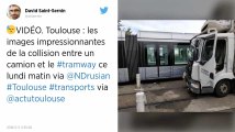 Toulouse. Un camion percute un tramway et le fait dérailler.