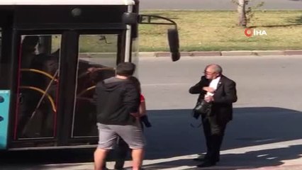 Antalya'da Halk Otobüsü Şoförüyle, Gazinin Kart Tartışması Kamerada