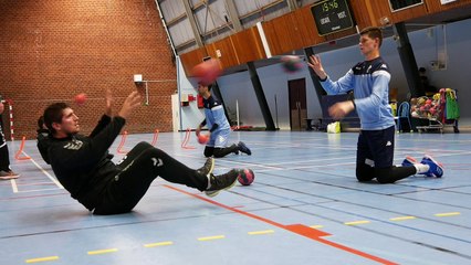 Les gardiens des Merlus dans les cages du Lanester Handball 18-19