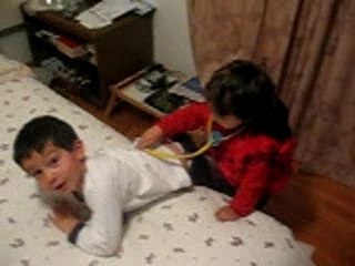 Ryan and Cylia playing Doctor vs Patient