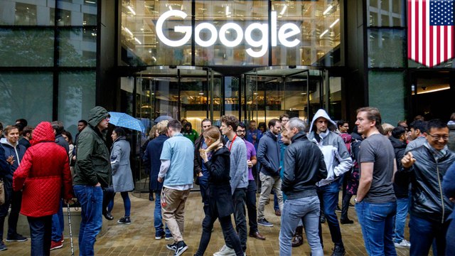 Google各地員工上街罷工 抗議高層包庇性騷擾