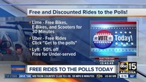 Free and discounted rides to the polls on Election Day