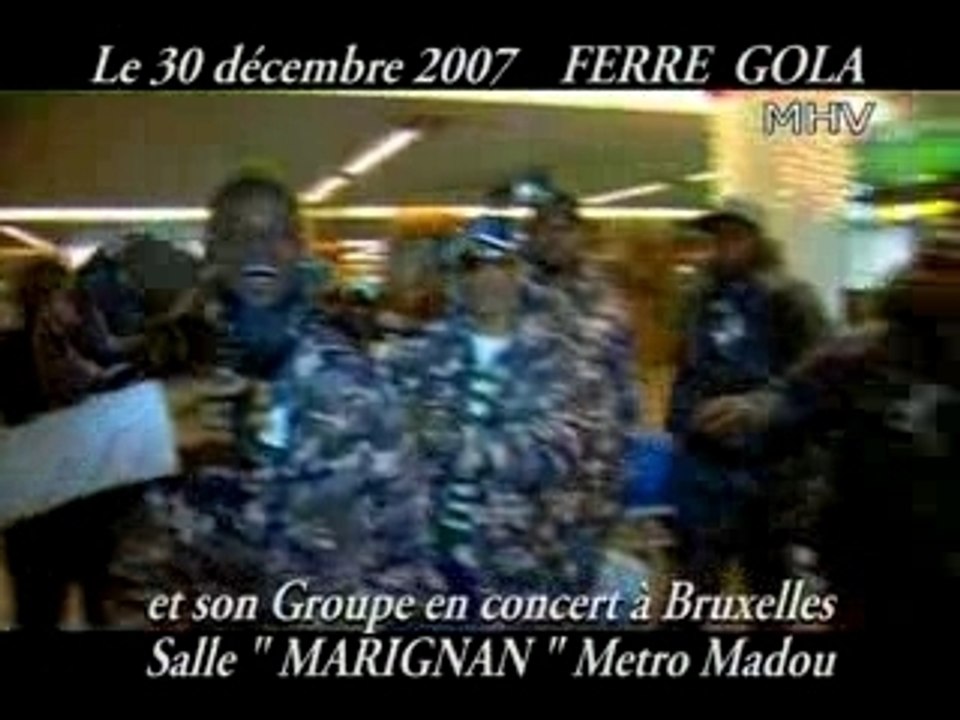 Arrivée de ferre a bxl
