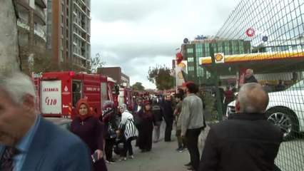 Kaynak makinesinden çıkan kıvılcım 20 katlı apartmanın dış cephesini kül etti