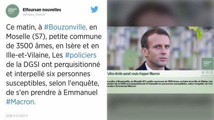 Six sympathisants de l'ultra-droite interpellés pour des menaces visant Emmanuel Macron.