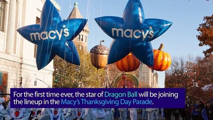 Goku Flies above Macy's Thanksgiving Day Parade
