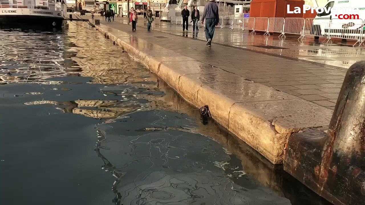 Marseille : après les fortes pluies, le Vieux-Port est sur le point de déborder
