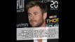 Chris Hemsworth a «bossé comme un fou» pour ses abdos qu'il ne veut pas cacher