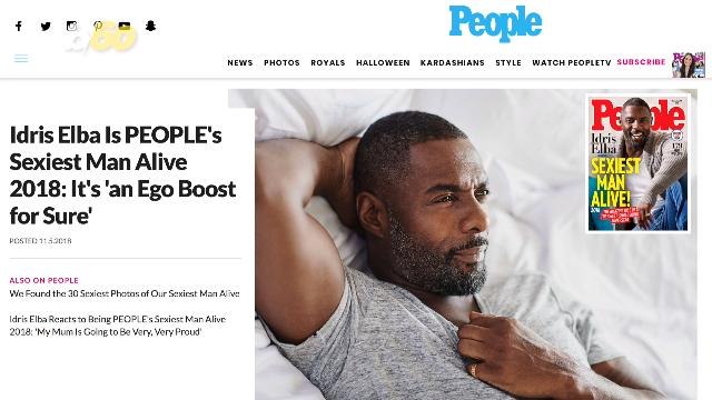 Idris Elba Gets Political In People's 'Sexiest Man Alive' Acceptance Post