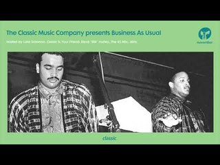 Business As Usual November 2018: Luke Solomon + Special Guest JKriv