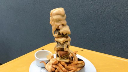 This Cheeseburger Kabob Is Smothered In A Four-Cheese Sauce