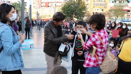 Lösemiye dikkati çekmek amacıyla maske taktılar - AYDIN
