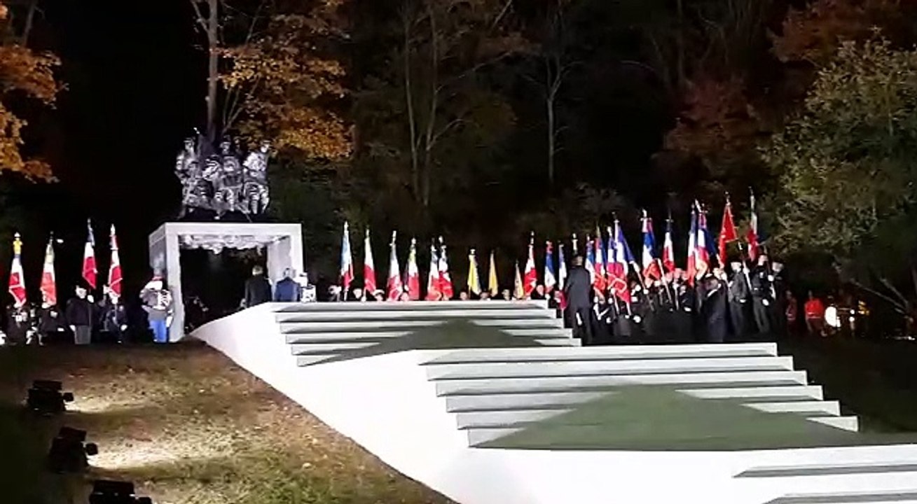 Inauguration du Monument aux héros de l'Armée noire à Reims