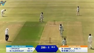 ‪Western Province’s Justin Dill (10/112) and Matthew Kleinveldt (166) starred for the hosts as they clinched a 10-wicket victory over Northern Cape in the CSA T