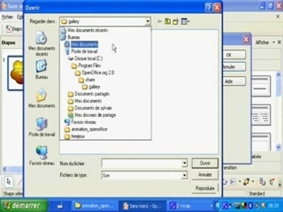 Comment utiliser le son dans les présentations OpenOffice