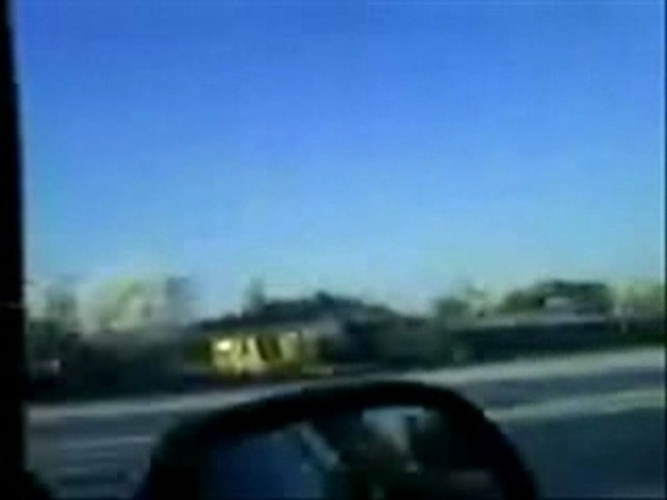 Driving through a winter wonderland