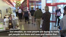 Long lines of voters form nationwide for the midterms