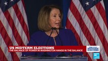 US Midterm Elections: House Minority Leader Nancy Pelosi addresses the crowds