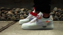 air force 1 off white on feet