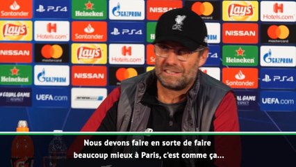 Groupe C - Klopp : "Faire beaucoup mieux à Paris"