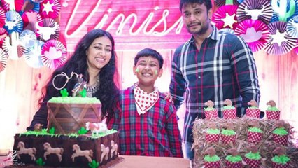 ದರ್ಶನ್ ಮಗ ವಿನೀಶ್ ರ 10ನೇ ವರ್ಷದ ಹುಟ್ಟು ಹಬ್ಬದಾಚರಣೆ | Filmibeat Kannada