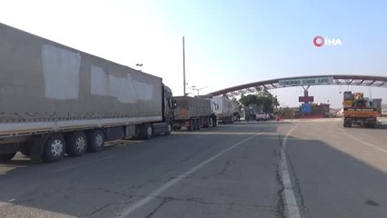 Çobanbey Sınır Kapısı'nın Kapatılmasından Sonra Tırlar Öncüpınar'dan Geçmeye Başladı