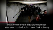 Shocking CCTV shows failed suicide bombing in New York