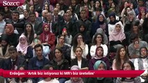 Erdoğan: 'Artık biz istiyoruz ki MR'ı biz üretelim'