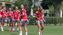 Primer entrenamiento de la selección española sub 17 femenina en Uruguay