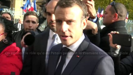 Emmanuel Macron : "Le maréchal Pétain a aussi été un grand soldat”