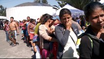 Migrant caravan arrives in Mexico City en route to US border