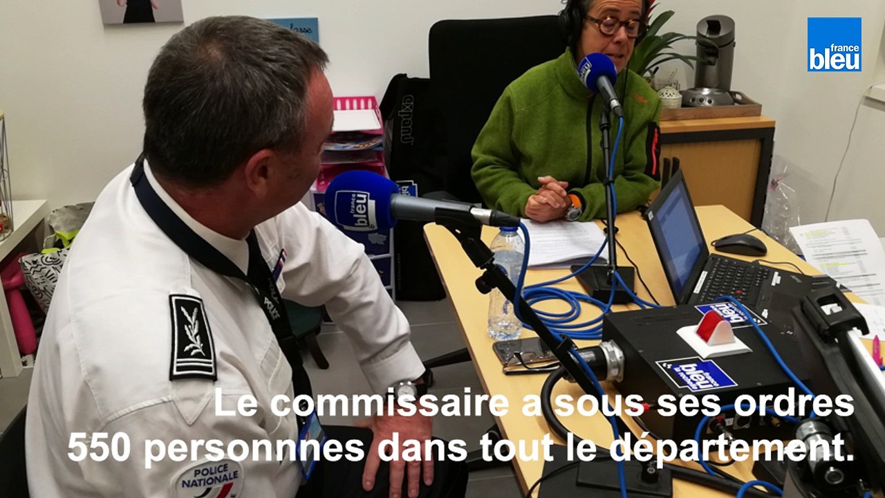 France Bleu La Rochelle au commissariat de la Rochelle  : rencontre avec le directeur départemental de la Sécurité publique Olivier Le Gouestre