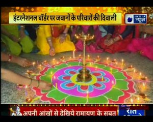 दिवाली पर शहीद जवानों को कैंडल जलाकर नमन, इंटरनेशनल बॉर्डर पर जवानों के परिवारों की दिवाली