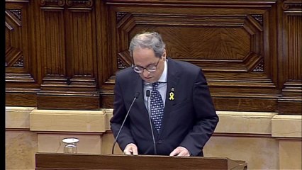 Torra solemniza retirada de apoyo a Sánchez y buscará mediación internacional