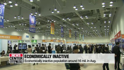 No. of economically inactive people in Korea rises to 16 million