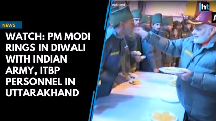 Download Video: Watch: PM Modi rings in Diwali with Indian Army, ITBP personnel in Uttarakhand