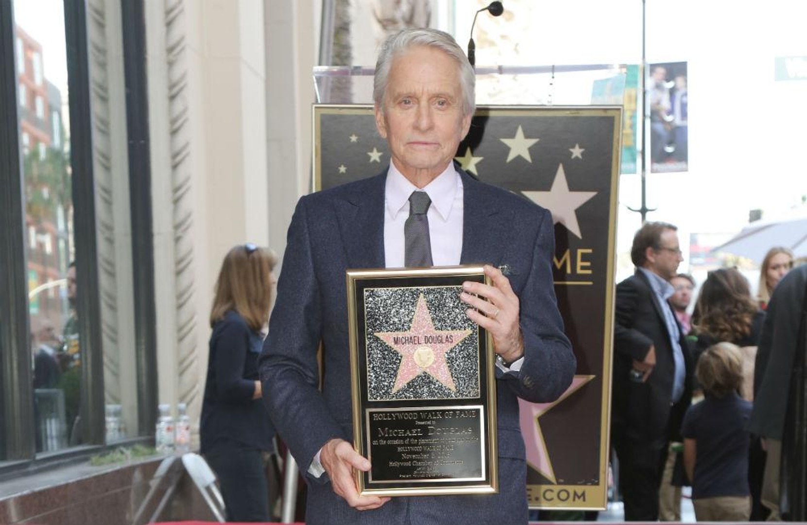 Michael Douglas receives Hollywood Walk of Fame star