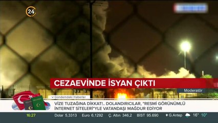 Cezaevinde isyan çıktı