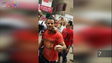 مشادات وتشابك بالأيدى خلال حملة لرفع الإشغالات بمنطقة بشتيل